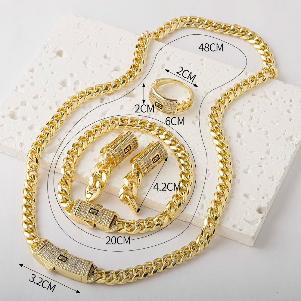 LUIZADA Fashionable and Exquisite Women's Jewelry Set Wedding Jewelry Accessories Gift