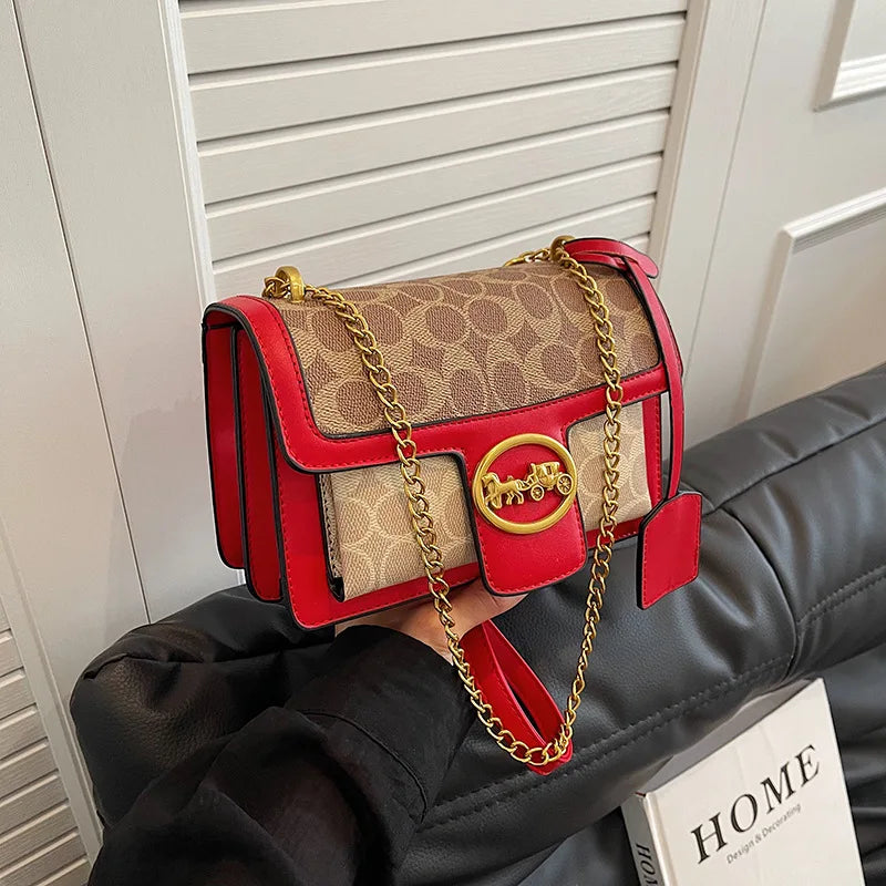 Premium 2025 Square Bag, Elegant Chain Strap Crossbody for Women, Chic & Versatile Shoulder Purse, Luxury Small Handbag