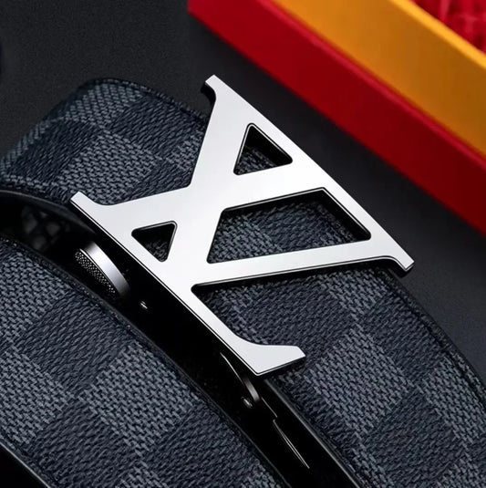 New Men's Genuine Leather Belt Automatic Buckle Casual Luxury Business Trend Pure Calfskin Waist Belt for Men