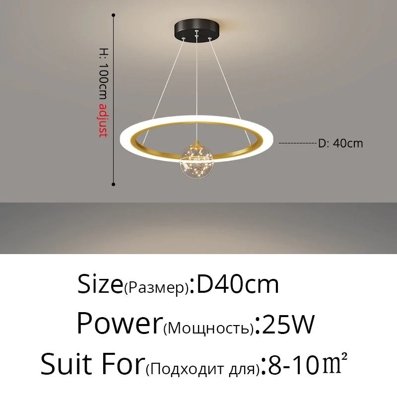 Modern LED Chandeliers Indoor Remote Dimming Lighting Lamp For Living Room Bedroom Lamps star Decor Lusters Lights Droppshiping