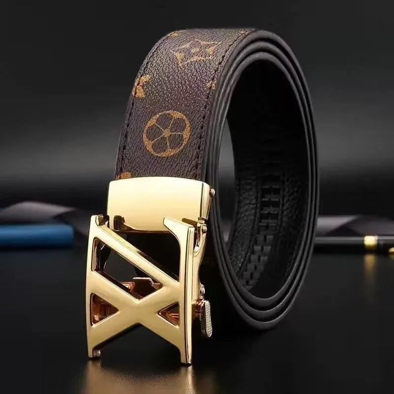 Luxury Brand Men Belt High Quality Leather Business Designer famous Belts for men Jeans Strap Male Metal Buckle belt