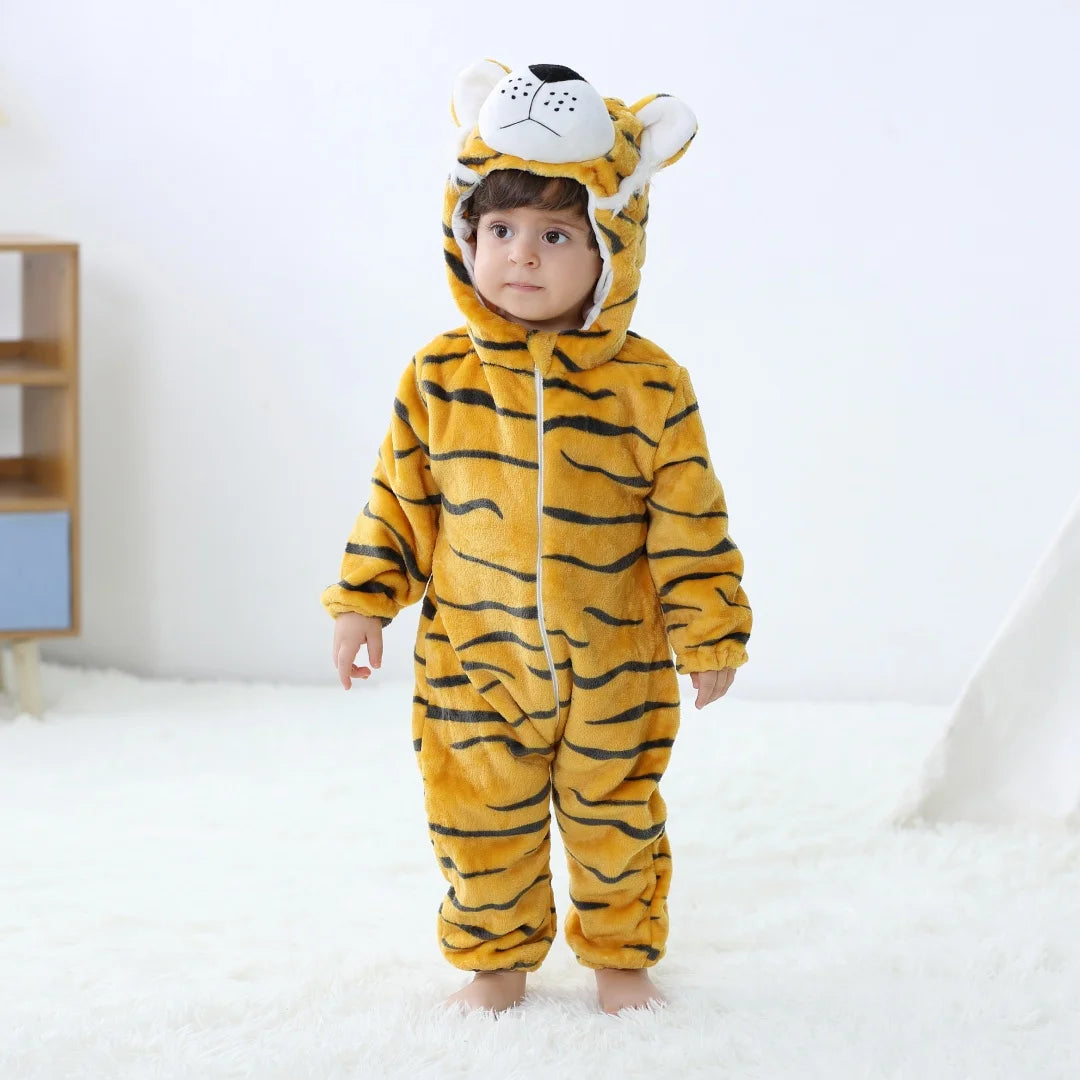 Baby Unisex Romper Kigurumi Infant Cute Stitch Dinosaur Animal Jumpsuits Newborn Cartoon Pajamas For Kids Boys Girls Christmas