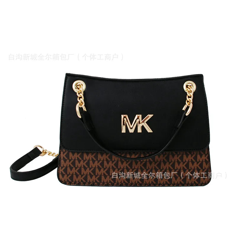 2025 Women's Small Square Bag - Shoulder Chain Design, Contrast Color, Stylish Texture, Large Capacity