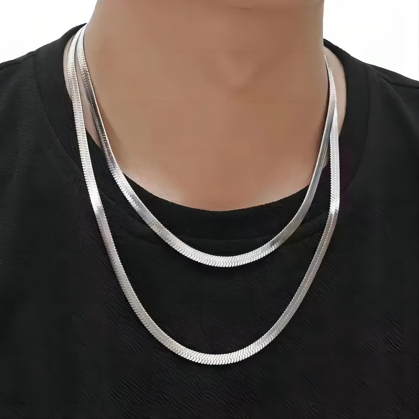 Fashion Punk Hip Hop Necklace Snake Chain Men Blade Chain For Unisex Party、Christmas gift、Thanksgiving Day、Birthday Gifts