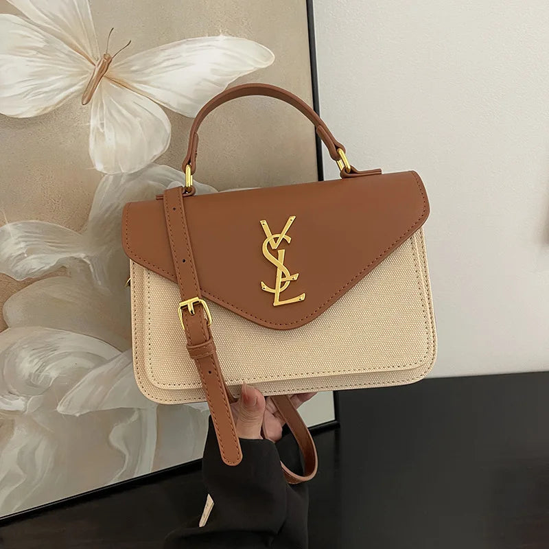 2025 Fashion Small Square Bag, Light Luxury, High End, Women's Single Shoulder Crossbody Bag, Versatile Commuter Underarm Bag
