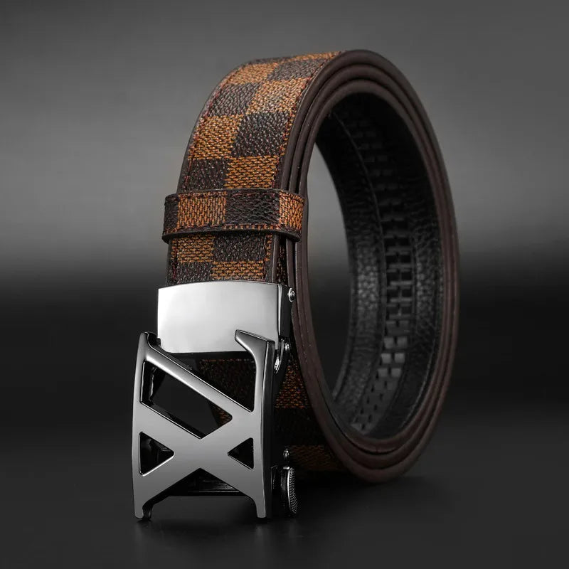 Luxury Brand Men Belt High Quality Leather Business Designer famous Belts for men Jeans Strap Male Metal Buckle belt