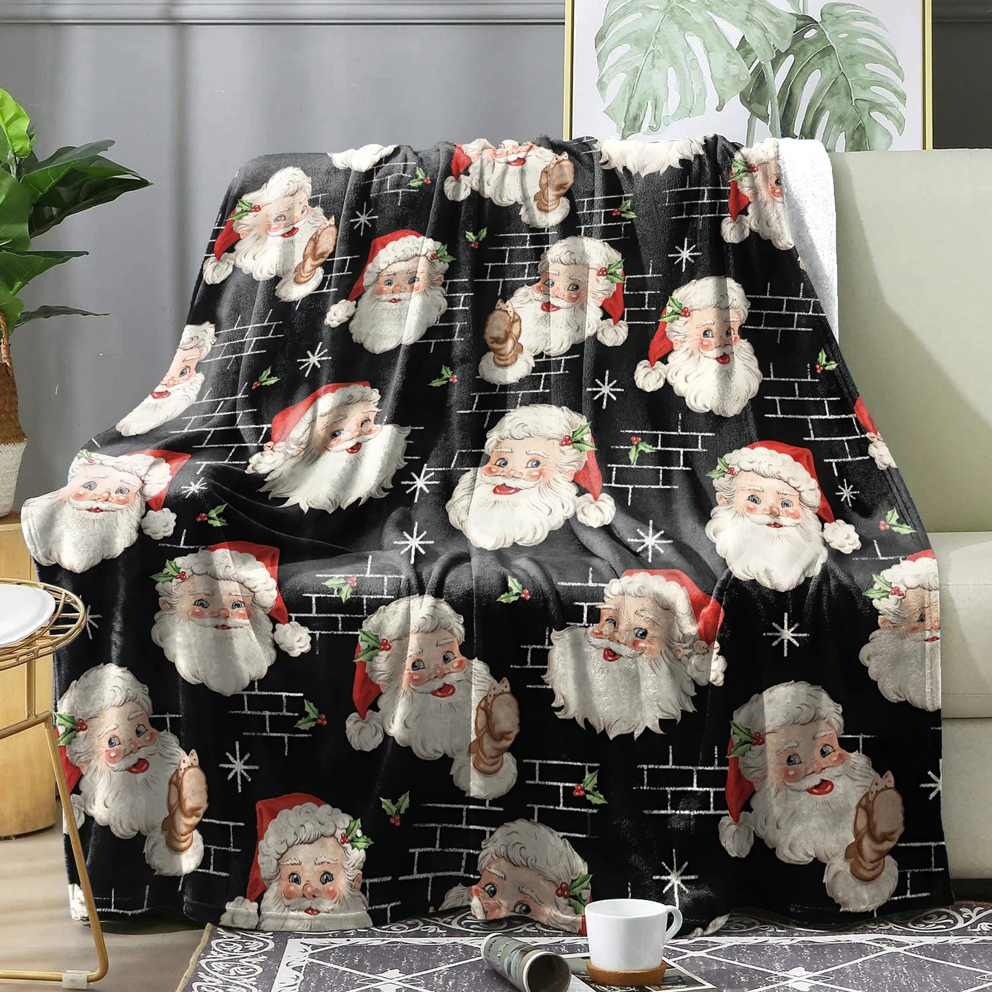 Christmas Red Plaid Winter Blanket Bedspreads Warm Soft Flannel Throw Blanket Decorative Home Bedding Blanket Cover Holiday Gift