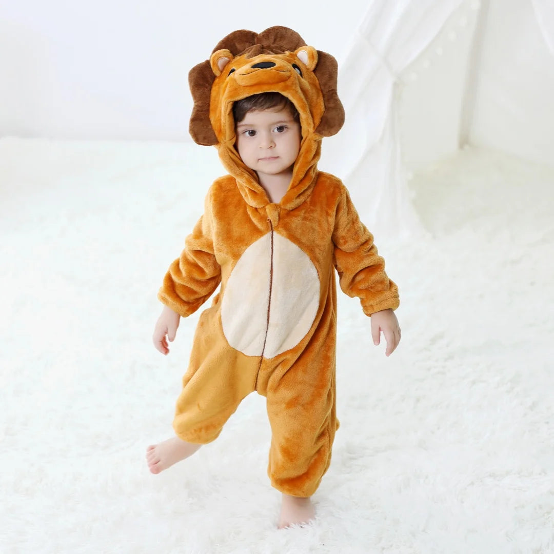 Baby Unisex Romper Kigurumi Infant Cute Stitch Dinosaur Animal Jumpsuits Newborn Cartoon Pajamas For Kids Boys Girls Christmas