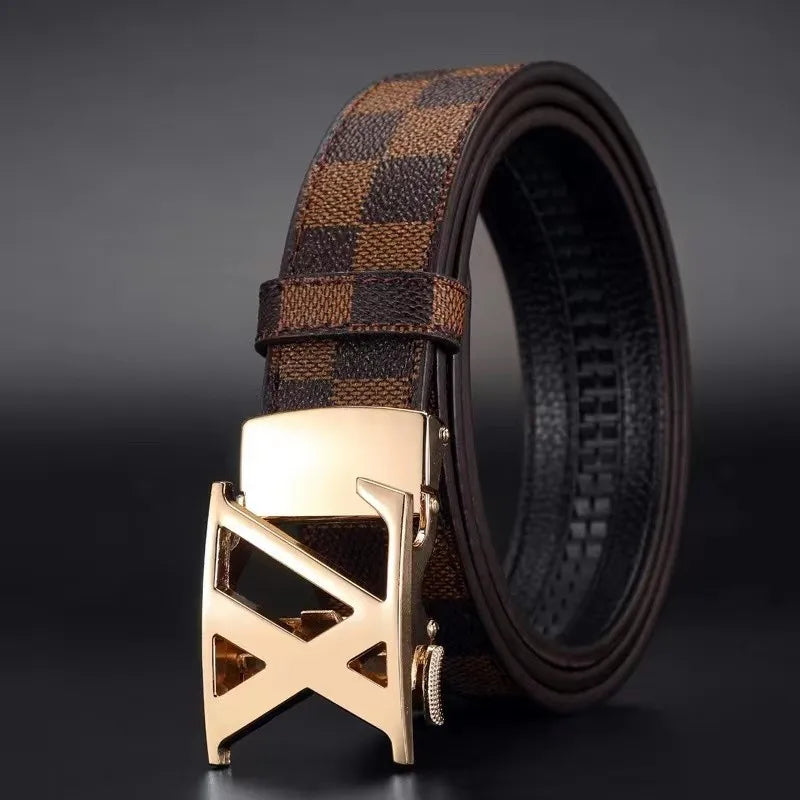 Luxury Brand Men Belt High Quality Leather Business Designer famous Belts for men Jeans Strap Male Metal Buckle belt