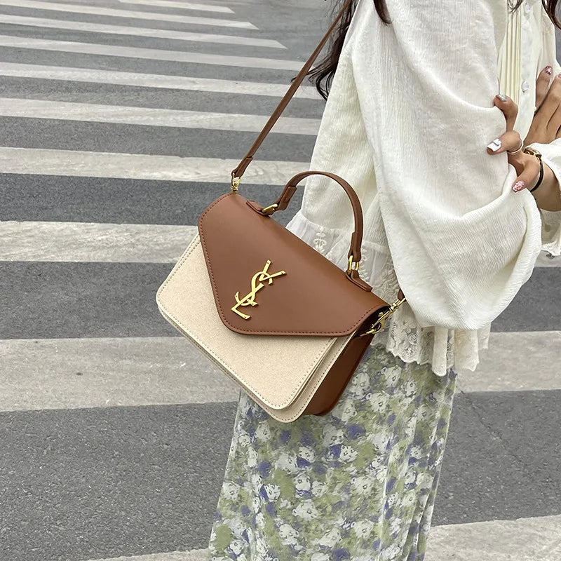 2025 Fashion Small Square Bag, Light Luxury, High End, Women's Single Shoulder Crossbody Bag, Versatile Commuter Underarm Bag