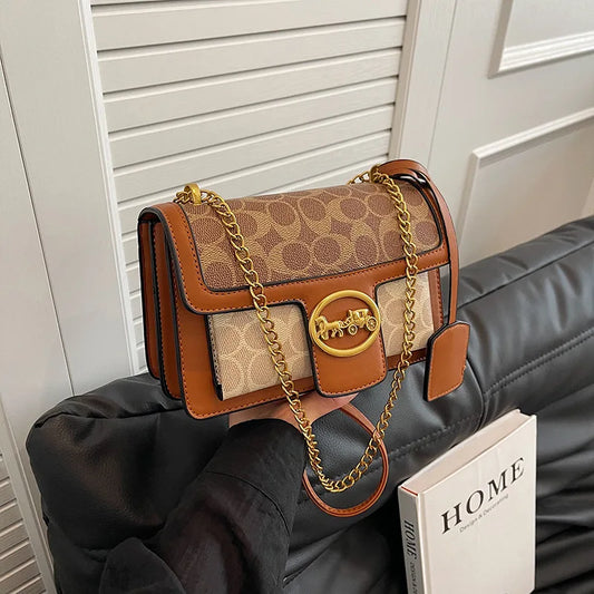 Premium 2025 Square Bag, Elegant Chain Strap Crossbody for Women, Chic & Versatile Shoulder Purse, Luxury Small Handbag