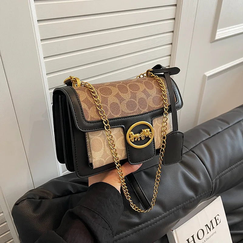 Premium 2025 Square Bag, Elegant Chain Strap Crossbody for Women, Chic & Versatile Shoulder Purse, Luxury Small Handbag