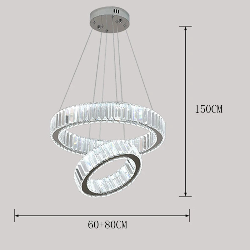 Modern Crystal stair chandelier lights indoor lighting Ceiling lamp hanging light led Chandeliers for living room indoor lightin