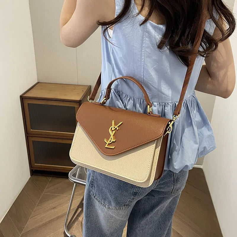 2025 Fashion Small Square Bag, Light Luxury, High End, Women's Single Shoulder Crossbody Bag, Versatile Commuter Underarm Bag