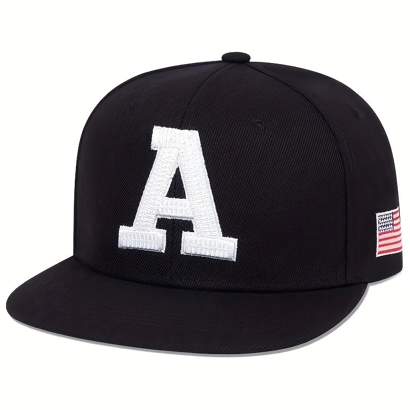 Fashion Men Hip Hop Cap A Letter Embroidery Baseball Caps cotton Snapback Hat Adult adjustment Outdoor Casual Sun Hats Bone