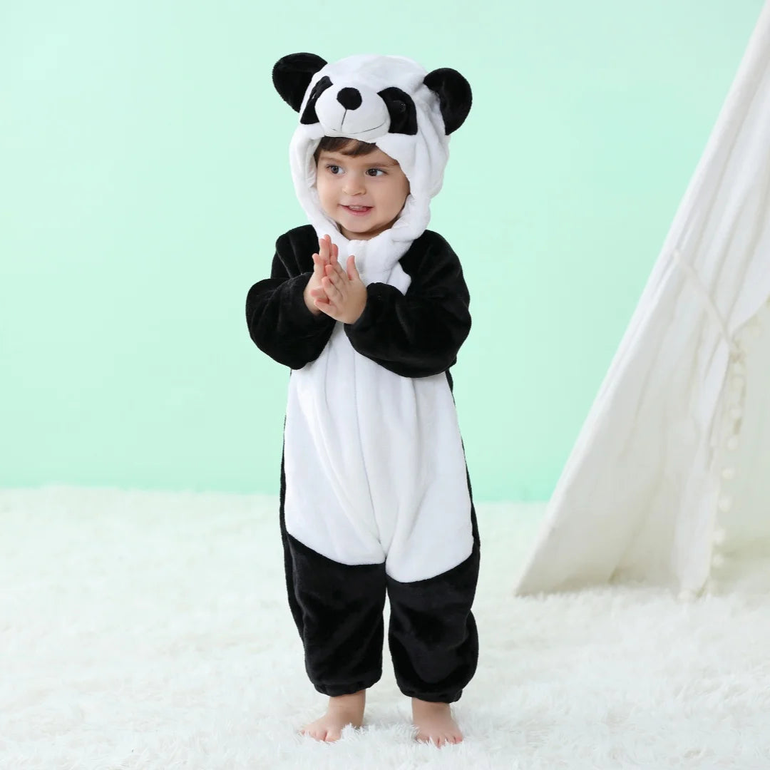 Baby Unisex Romper Kigurumi Infant Cute Stitch Dinosaur Animal Jumpsuits Newborn Cartoon Pajamas For Kids Boys Girls Christmas