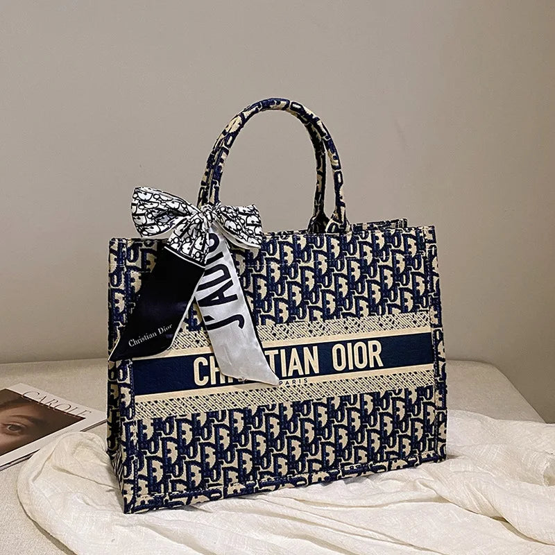 Large Tote Bag for Women 2026 | Spacious Canvas Shopper & Shoulder Bag, Fashionable Underarm Carryall for Daily Use