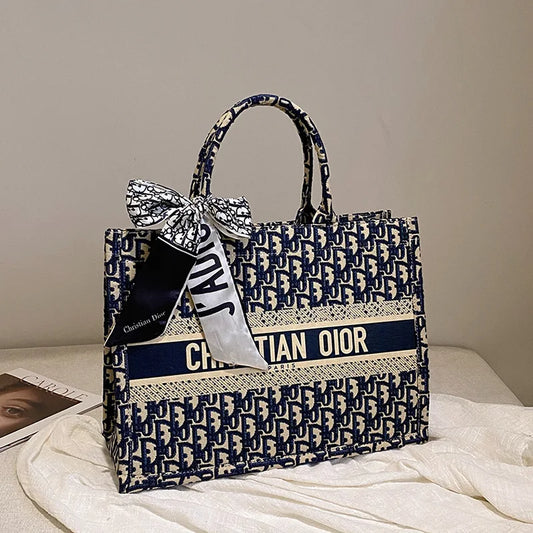 Large Tote Bag for Women 2026 | Spacious Canvas Shopper & Shoulder Bag, Fashionable Underarm Carryall for Daily Use