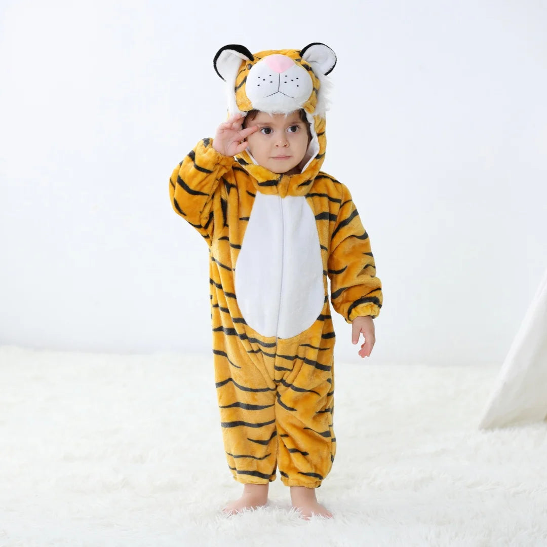 Baby Unisex Romper Kigurumi Infant Cute Stitch Dinosaur Animal Jumpsuits Newborn Cartoon Pajamas For Kids Boys Girls Christmas