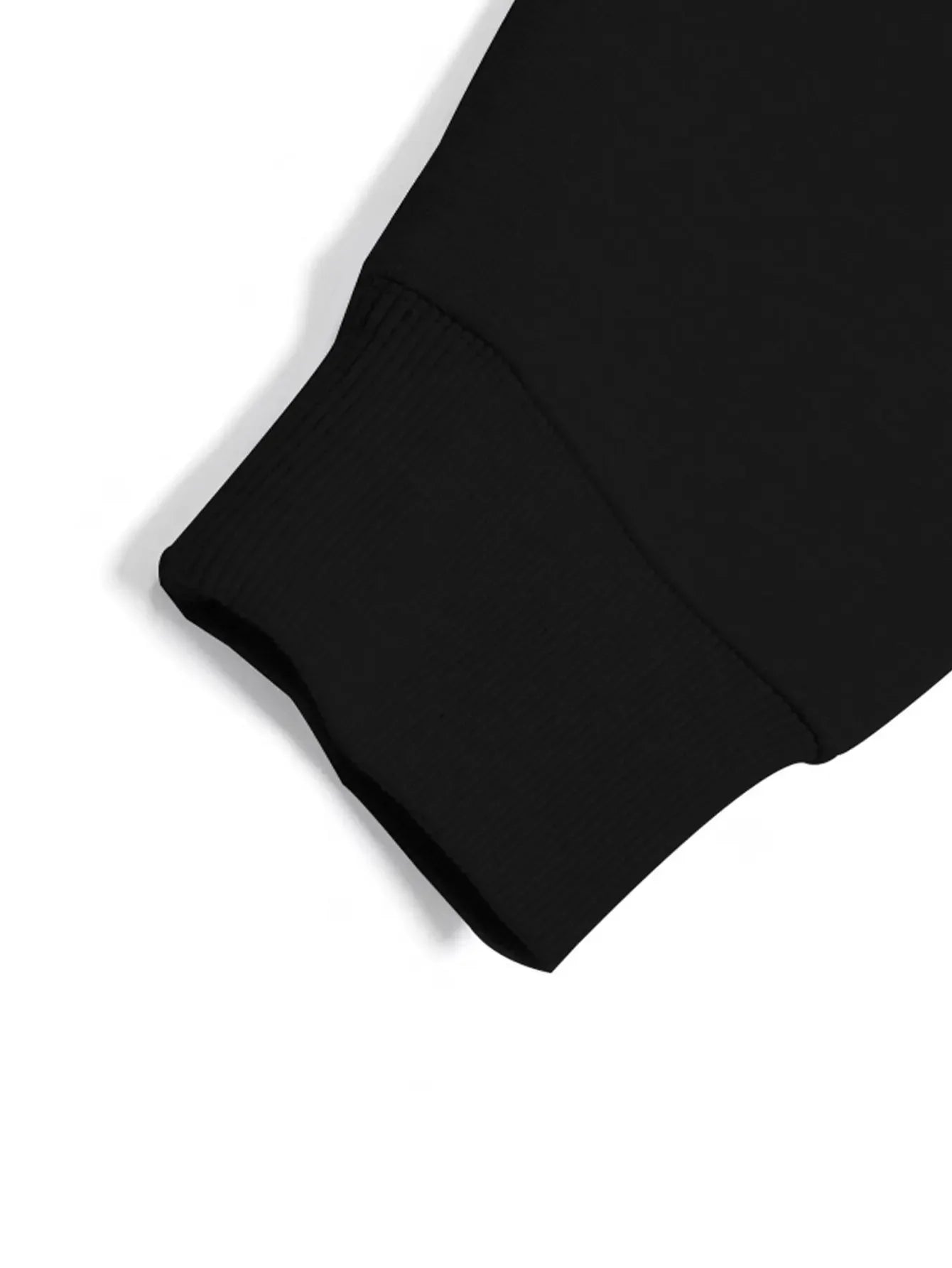 Men's Black Casual Hoodie, Striking "JESUS Saved My Life" Cross Print - Kangaroo Pocket Design, Regular Version, Front