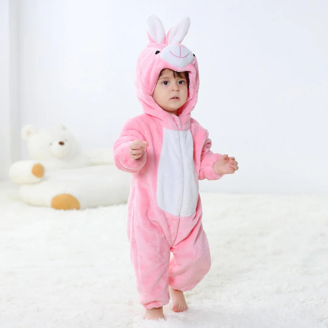 Baby Unisex Romper Kigurumi Infant Cute Stitch Dinosaur Animal Jumpsuits Newborn Cartoon Pajamas For Kids Boys Girls Christmas